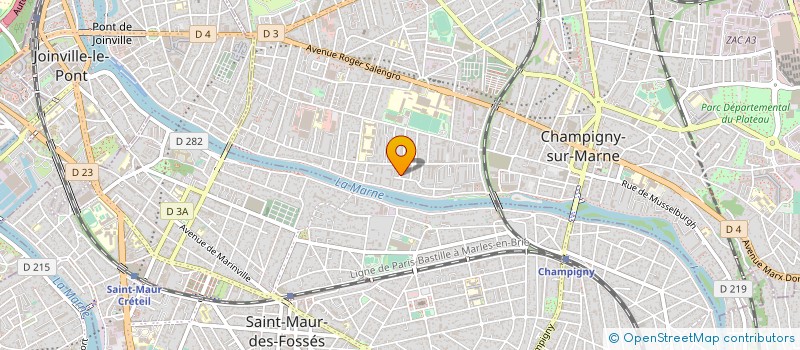 localisation de l'entreprise CHRISALINES à CHAMPIGNY-SUR-MARNE