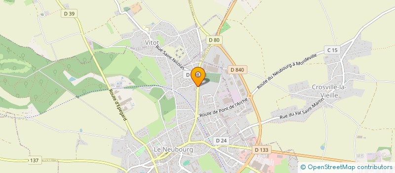 localisation de l'entreprise CHRISALORE  LE NEUBOURG