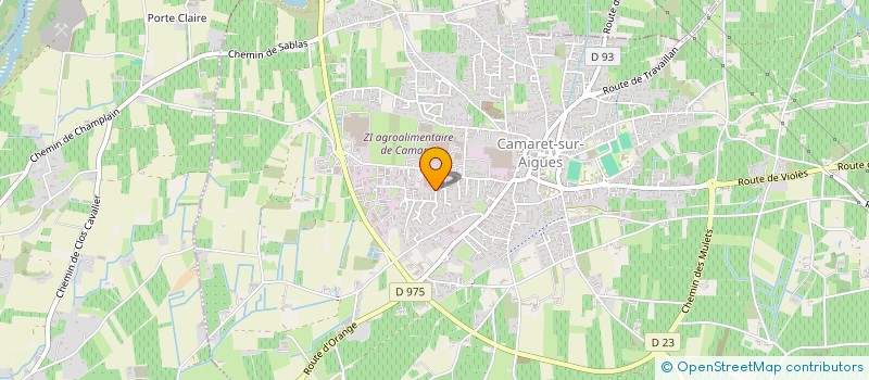localisation de l'entreprise CHRISALYNE à CAMARET-SUR-AIGUES
