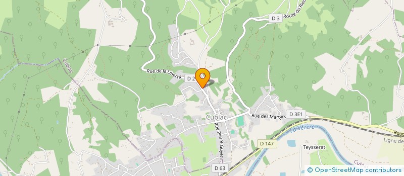 localisation de l'entreprise CHRISALYS  CUBLAC