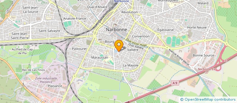 localisation de l'entreprise CHRISAMAE  NARBONNE