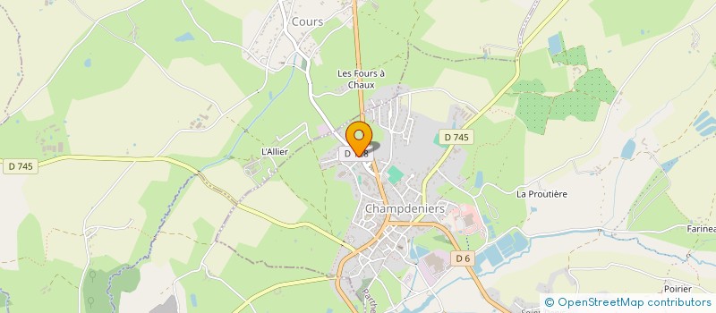 localisation de l'entreprise CHRISANCA  CHAMPDENIERS