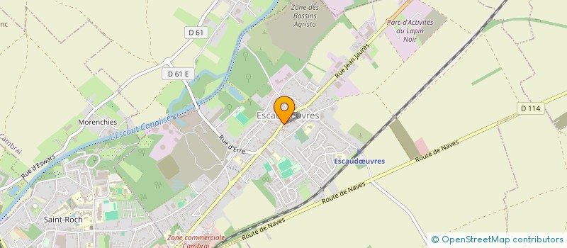 localisation de l'entreprise CHRISAND  ESCAUDUVRES