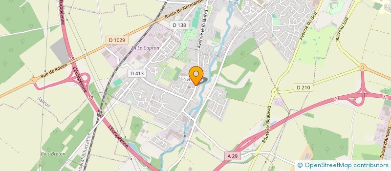 localisation de l'entreprise CHRISANEL COIFFURE  SALEUX