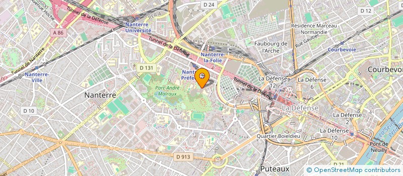 localisation de l'entreprise CHRISANGE  NANTERRE