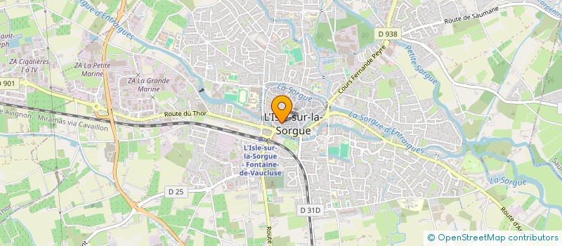 localisation de l'entreprise CHRISANGE  L'ISLE-SUR-LA-SORGUE