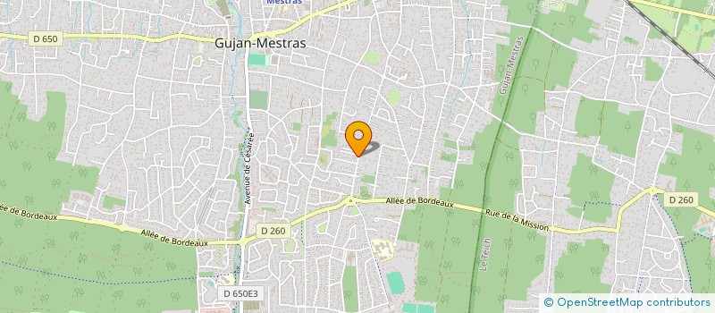 localisation de l'entreprise CHRISBERT  GUJAN-MESTRAS