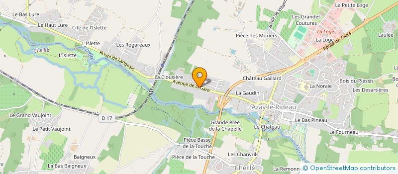 localisation de l'entreprise CHRISCA à AZAY-LE-RIDEAU
