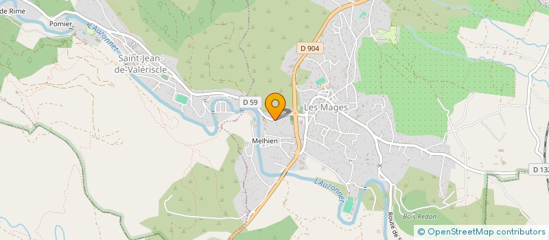 localisation de l'entreprise CHRISCADA  LES MAGES