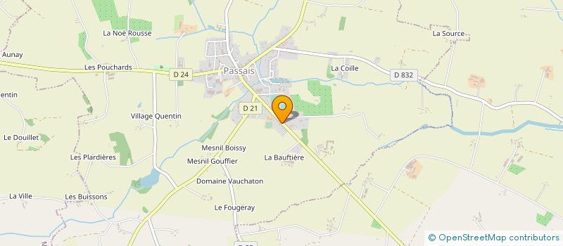localisation de l'entreprise CHRISCLAIR à PASSAIS VILLAGES