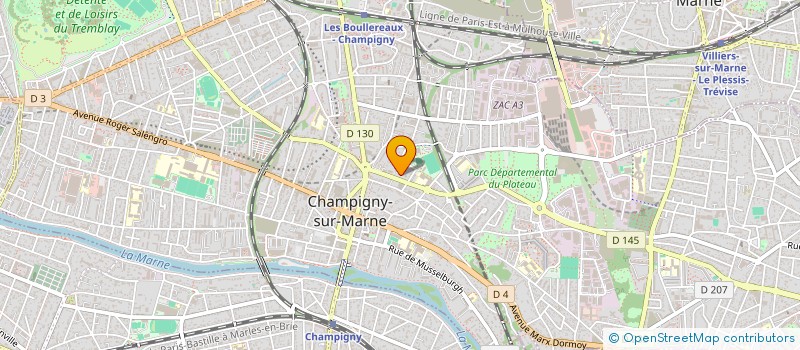 localisation de l'entreprise CHRISCOM à CHAMPIGNY-SUR-MARNE