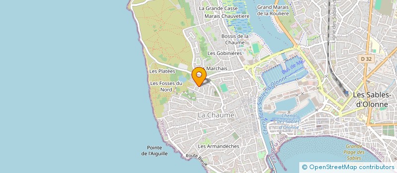 localisation de l'entreprise CHRISDERIQUE à LES SABLES D'OLONNE