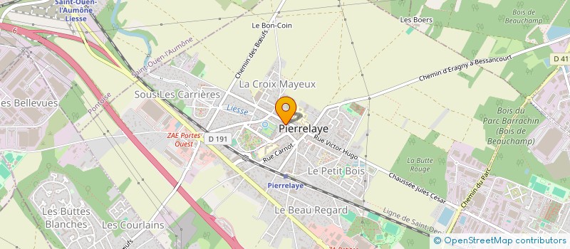 localisation de l'entreprise CHRISDJO  PIERRELAYE