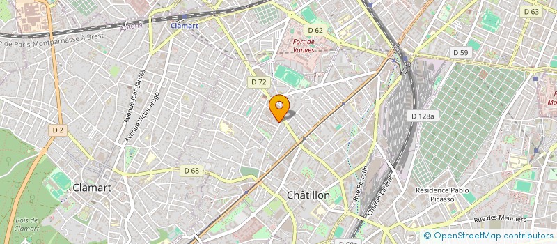 localisation de l'entreprise CHRISELI à CHATILLON