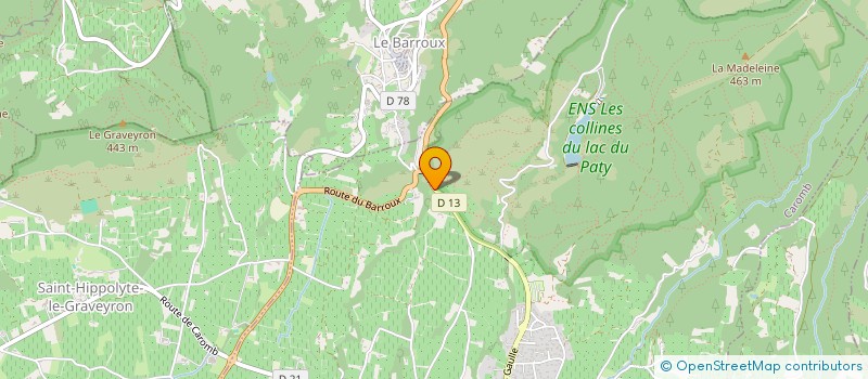 localisation de l'entreprise CHRISERIC  CAROMB