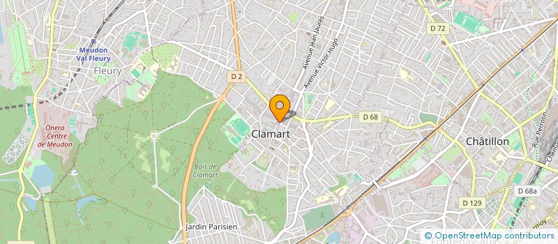 localisation de l'entreprise CHRISERVICE à CLAMART
