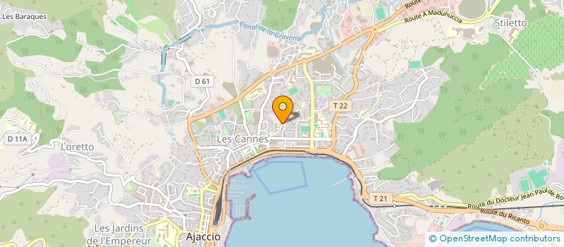 localisation de l'entreprise CHRISEVENEMENT PRODUCTION  AJACCIO