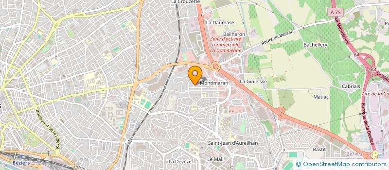 localisation de l'entreprise CHRISFLO  BEZIERS