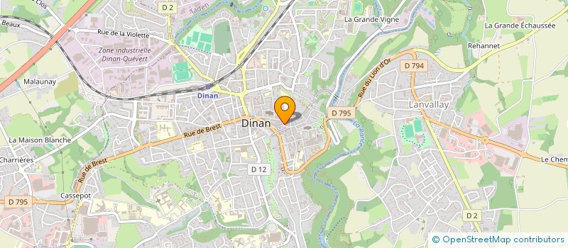 localisation de l'entreprise CHRISFLO  DINAN