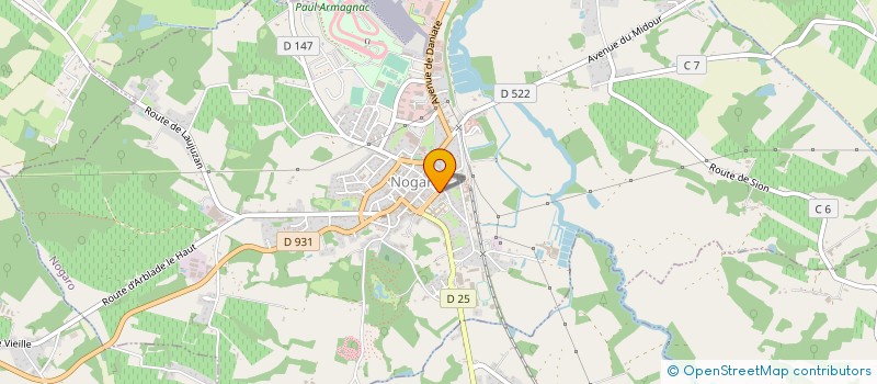 localisation de l'entreprise CHRISFLOR SARL à NOGARO