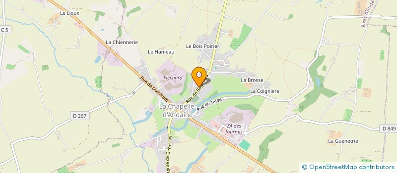 localisation de l'entreprise CHRISFRED à RIVES D'ANDAINE
