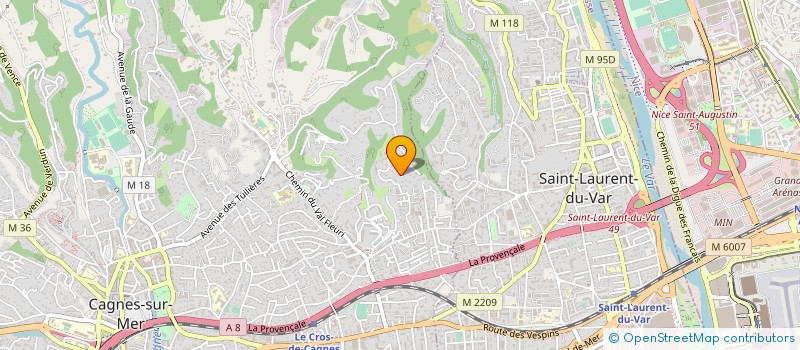 localisation de l'entreprise CHRISGALFA à CAGNES-SUR-MER
