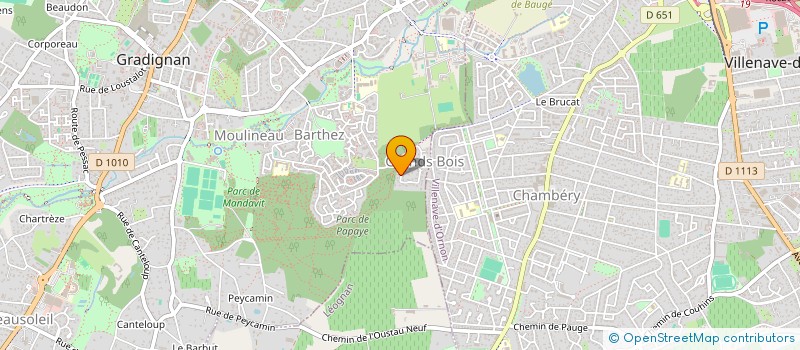 localisation de l'entreprise CHRISIMA  GRADIGNAN