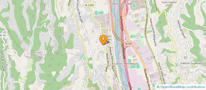 localisation de l'entreprise CHRISKAT  SAINT-LAURENT-DU-VAR