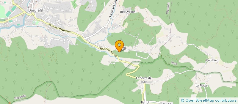 localisation de l'entreprise CHRISLAE  MONTJOUX