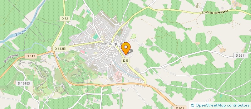 localisation de l'entreprise CHRISLI'S  MONTAGNAC