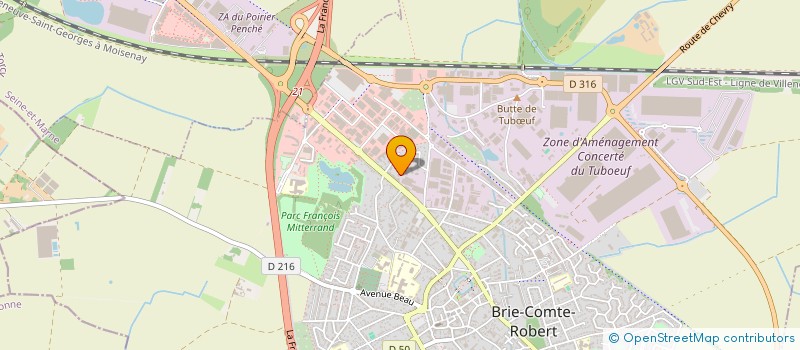 localisation de l'entreprise CHRISLIN  BRIE-COMTE-ROBERT