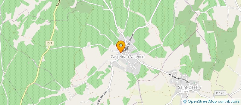 localisation de l'entreprise CHRISLINEVA  CASTELNAU-VALENCE