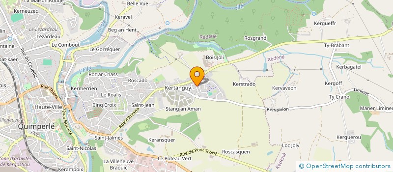 localisation de l'entreprise CHRISLIS  QUIMPERLE