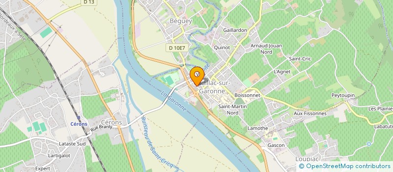 localisation de l'entreprise CHRISLO  CADILLAC-SUR-GARONNE