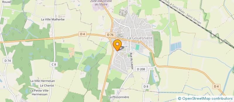 localisation de l'entreprise CHRISLYS  LA GOUESNIERE