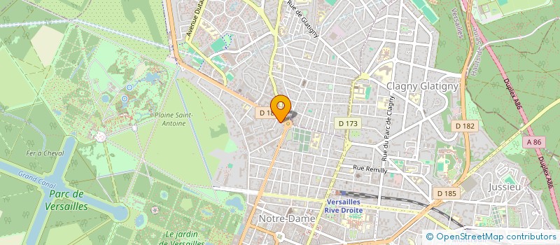 localisation de l'entreprise CHRISMAJEAN SARL à VERSAILLES