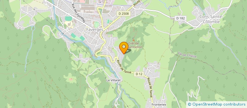 localisation de l'entreprise CHRISMAN à FAVERGES-SEYTHENEX