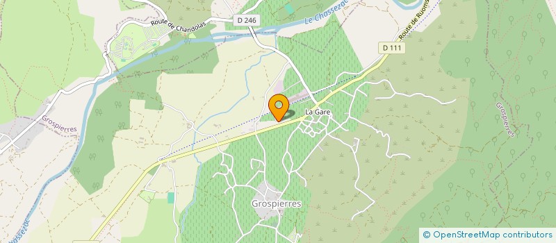 localisation de l'entreprise CHRISMECA-AUTO à GROSPIERRES