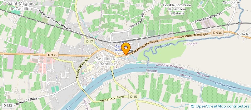 localisation de l'entreprise CHRISMEL  CASTILLON-LA-BATAILLE