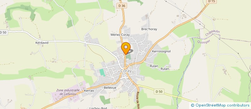 localisation de l'entreprise CHRISMICK 29  CORAY