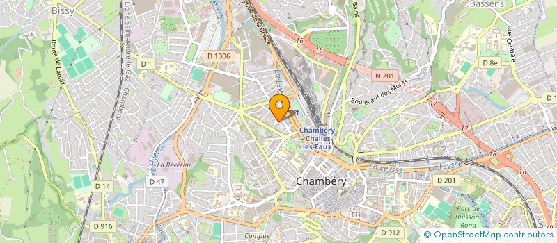 localisation de l'entreprise CHRISMO à CHAMBERY