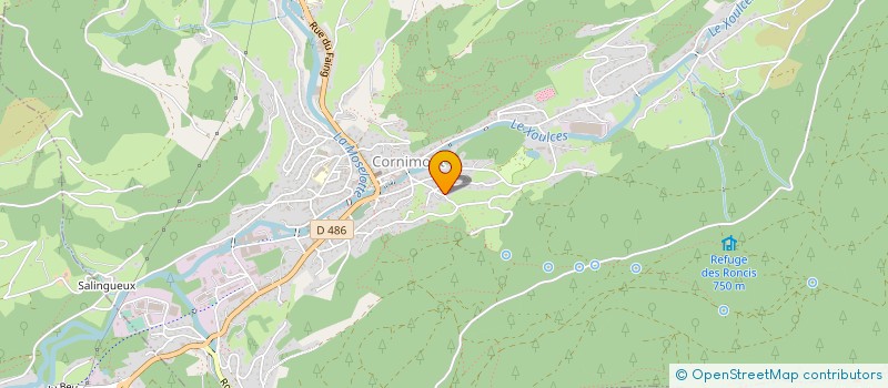 localisation de l'entreprise CHRISNADE  CORNIMONT