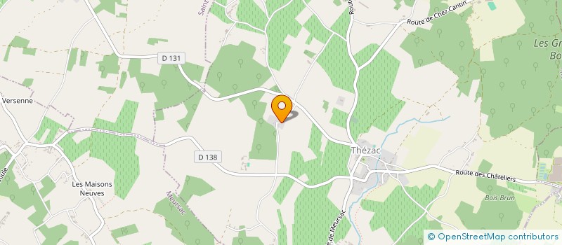 localisation de l'entreprise CHRISNAT  THEZAC