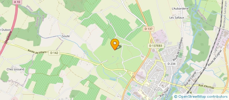 localisation de l'entreprise CHRISOFLEURS  PONS