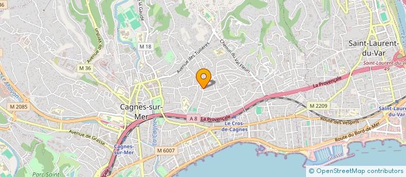 localisation de l'entreprise CHRISPA à CAGNES-SUR-MER