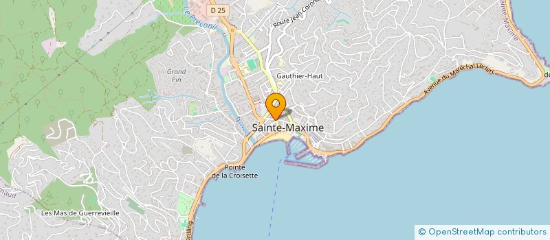 localisation de l'entreprise CHRISPA à SAINTE-MAXIME
