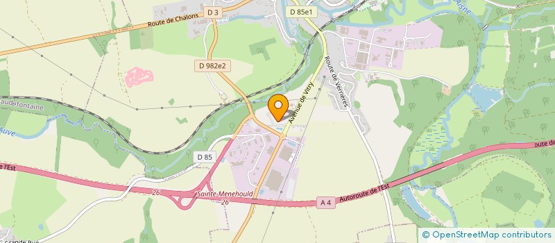 localisation de l'entreprise CHRISPAJO  SAINTE MENEHOULD