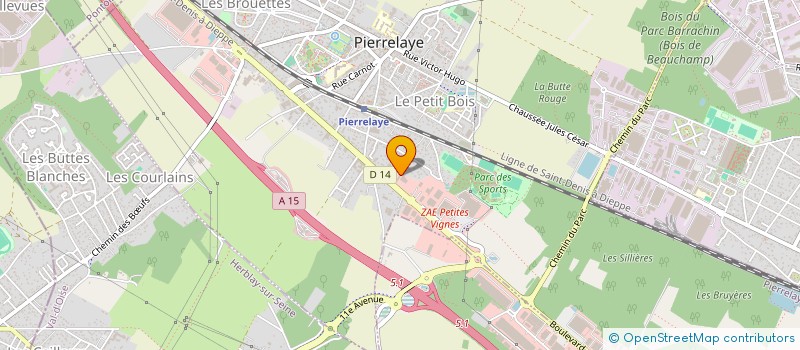 localisation de l'entreprise CHRISPAT  PIERRELAYE