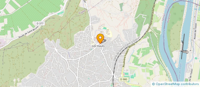 localisation de l'entreprise CHRISPAT  VILLENEUVE-LES-AVIGNON