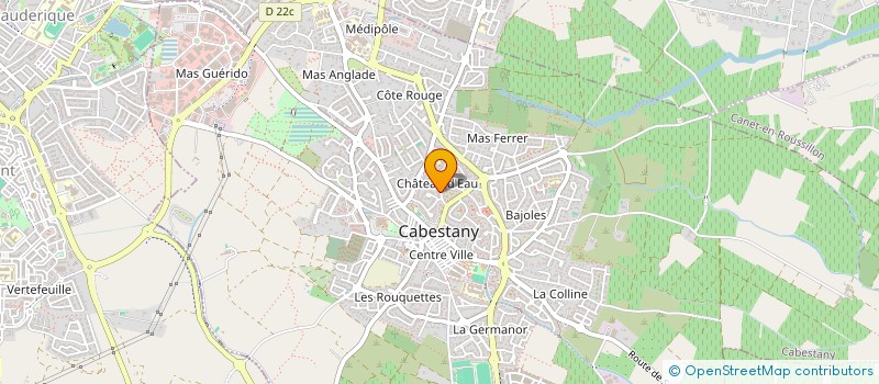 localisation de l'entreprise CHRISPAT  CABESTANY